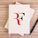 Zepplin Giyim Roger F. Colored Logo Çizgisiz Kanvas Defter Çizgisiz - Krem - 14x21 cm