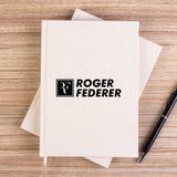 Zepplin Giyim Roger F. Text Çizgisiz Kanvas Defter Çizgisiz - Krem - 14x21 cm