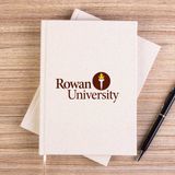 Zepplin Giyim Rowan University Logo Text Çizgisiz Kanvas Defter Çizgisiz - Krem - 14x21 cm