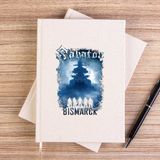 Zepplin Giyim Sabaton Bismarck Çizgisiz Kanvas Defter Çizgisiz - Krem - 14x21 cm