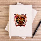 Zepplin Giyim Sabaton Coat Of Arms Siyah Kanvas Defter Çizgisiz - 14x21 cm
