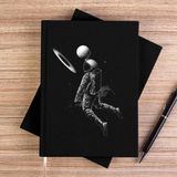 Zepplin Giyim Saturn Dunk Siyah Kanvas Defter Çizgisiz - 14x21 cm