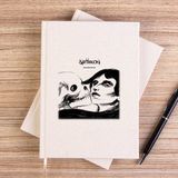 Zepplin Giyim Satyricon Deep Calleth Upon Deep Çizgisiz Kanvas Defter Çizgisiz - Krem - 14x21 cm