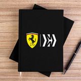 Zepplin Giyim Scuderia Ferari Mission Siyah Çizgisiz Kanvas Defter Çizgisiz - 14x21 cm