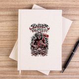 Zepplin Giyim Slaughter To Prevail Skull Çizgisiz Kanvas Defter Çizgisiz - Krem - 14x21 cm