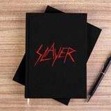 Zepplin Giyim Slayer Logo Siyah Kanvas Defter Çizgisiz - 14x21 cm