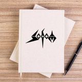 Zepplin Giyim Sodom Text Çizgisiz Kanvas Defter Çizgisiz - Krem - 14x21 cm