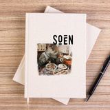 Zepplin Giyim Soen Tellurian Çizgisiz Kanvas Defter Çizgisiz - Krem - 14x21 cm