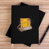 Zepplin Giyim Sons Of The Forest Tree Siyah Çizgisiz Kanvas Defter Çizgisiz - 14x21 cm
