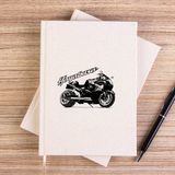 Zepplin Giyim Suzuki Hayabusa Çizgisiz Kanvas Defter Çizgisiz - Krem - 14x21 cm
