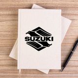 Zepplin Giyim Suzuki Intruder Çizgisiz Kanvas Defter Çizgisiz - Krem - 14x21 cm