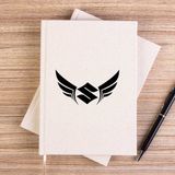 Zepplin Giyim Suzuki Wings Çizgisiz Kanvas Defter Çizgisiz - Krem - 14x21 cm