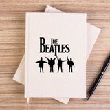 Zepplin Giyim The Beatles Help! Çizgisiz Kanvas Defter Çizgisiz - Krem - 14x21 cm