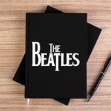 Zepplin Giyim The Beatles Logo Siyah Kanvas Defter Çizgisiz - 14x21 cm