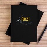 Zepplin Giyim The Forest Skull Siyah Çizgisiz Kanvas Defter Çizgisiz - 14x21 cm