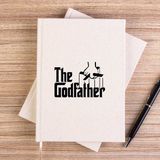 Zepplin Giyim The Godfather Black Text Çizgisiz Kanvas Defter Çizgisiz - Krem - 14x21 cm