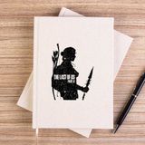 Zepplin Giyim The Last Of Us 2 Ellie Face Çizgisiz Kanvas Defter Çizgisiz - Krem - 14x21 cm
