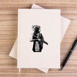 Zepplin Giyim The Last Of Us 2 Ellie Siluet Çizgisiz Kanvas Defter Çizgisiz - Krem - 14x21 cm
