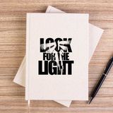 Zepplin Giyim The Last Of Us Look For The Light Text Çizgisiz Kanvas Defter Çizgisiz - Krem - 14x21 cm