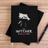 Zepplin Giyim The Witcher 3 Wolf Siluet Siyah Kanvas Defter Çizgisiz - 14x21 cm
