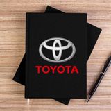 Zepplin Giyim Toyata Text Logo Siyah Çizgisiz Kanvas Defter Çizgisiz - 14x21 cm