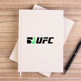 Zepplin Giyim Ufc Green Kick Çizgisiz Kanvas Defter Çizgisiz - Krem - 14x21 cm