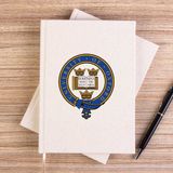 Zepplin Giyim University Of Oxford Logo Çizgisiz Kanvas Defter Çizgisiz - Krem - 14x21 cm