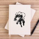 Zepplin Giyim Venom Çizgisiz Kanvas Defter Çizgisiz - Krem - 14x21 cm