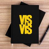 Zepplin Giyim Vis A Vis Logo Siyah Çizgisiz Kanvas Defter Çizgisiz - 14x21 cm