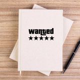 Zepplin Giyim Wanted Krem Çizgisiz Kanvas Defter Çizgisiz - 14x21 cm