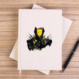 Zepplin Giyim Wolverine Splash Çizgisiz Kanvas Defter Çizgisiz - Krem - 14x21 cm