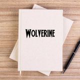 Zepplin Giyim Wolverine Text Çizgisiz Kanvas Defter Çizgisiz - Krem - 14x21 cm