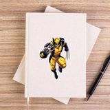 Zepplin Giyim Wolverine Warrior Çizgisiz Kanvas Defter Çizgisiz - Krem - 14x21 cm
