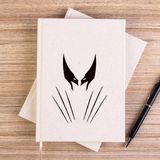 Zepplin Giyim Wolverine x Men Çizgisiz Kanvas Defter Çizgisiz - Krem - 14x21 cm