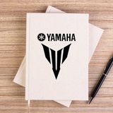 Zepplin Giyim Yamha MT07 Black Çizgisiz Kanvas Defter Çizgisiz - Krem - 14x21 cm