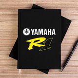 Zepplin Giyim Yamha R1 Siyah Kanvas Defter Çizgisiz - 14x21 cm