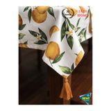 zera collection Masa örtüsü (PORTAKAL ) Yüksek kaliteli Duck Kumaş (Panama Keteni) Leke Tutmaz&Su İtici Teknolojisi