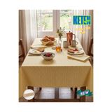 zera collection Piti Kare Keten Masa Örtüsü - Sık Dokuma . Piknik-Mutfak-Balkon-Sahil