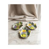 Zera Dizayn Zera 3’lü Limon Desenli Servis Seti | Dekoratif Sunum Kasesi Çerezlik Set