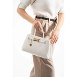 Zera Jacquline Kadın El Çantası - Beyaz