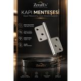 Zeraf Ev Metal Kapı Menteşe - Güçlü Mekanizma Dayanıklı Metal Kapı Menteşesi - 1 Adet