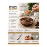 ZERAFET Ayarlanabilir Paslanmaz Çelik Metal Boncuk Uçlu Sos ÇIRPICI