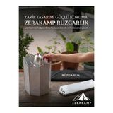zerakamp Katlanabilir Ocak Rüzgarlığı Taşıma Çantası Hediyeli Metal Kamp Ocağı Rüzgar Kesici Piknik Tüp Semaver Çaydanlık Koruyucu