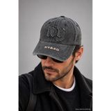 ZERAMİNE Unisex Nakışlı Şapka Eskitme Yıkamalı Vintage Spor Kep Günlük Ayarlanabilir Baseball Cap