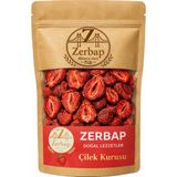 Zerbap %100 Doğal Çilek Kurusu 100 G - Şeker Ilavesiz Katkısız Kurutulmuş Çilek Dilimleri - 100 gr