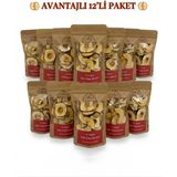 Zerbap Şeker Ilavesiz Elma Dilimleri 12 Adet - 50G Atıştırmalık Boy - 600 gr