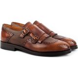 Zerbay Lhotse Microlight Taban Çift Tokalı Hakiki Deri Erkek Klasik Ayakkabı, Monkstrap, Loafer