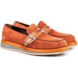 Zerbay Suthep Mikrolight Taban Süet Deri Erkek Loafer Ayakkabı Loafer Klasik - Taba Süet