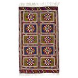 Zerda El Dokuması Geometrik Desenli Cicim Kilim 170x290 cm