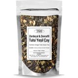 Zerdeçal Zencefil Tulsi Yeşil Çay 100 gr (1. Kalite) Turmeric Ginger Tulsi Green Tea